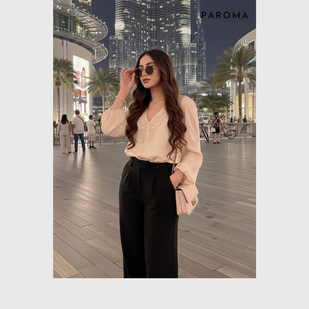 Quần Suông Ống Rộng PAROMA Q1 Chất Trượt Hàn Cao Cấp, Mềm Mát Không Nhăn.