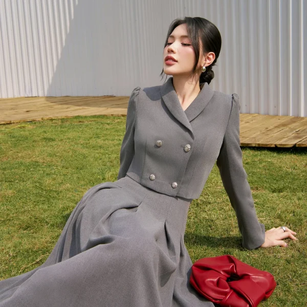 Áo blazer Tuysi dáng ngắn