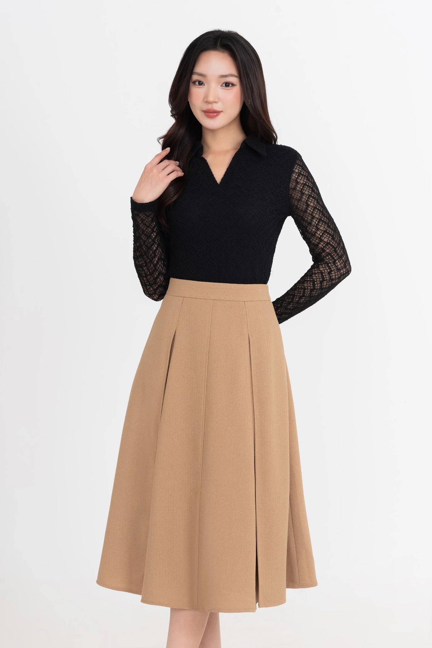 Chân váy xếp ly Camille Pleated